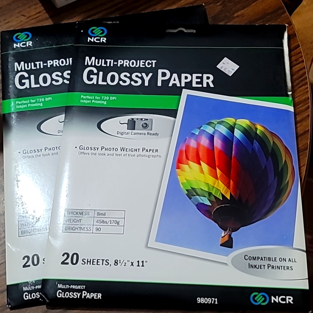 NCR Glossy Photo Paper 8.5x11